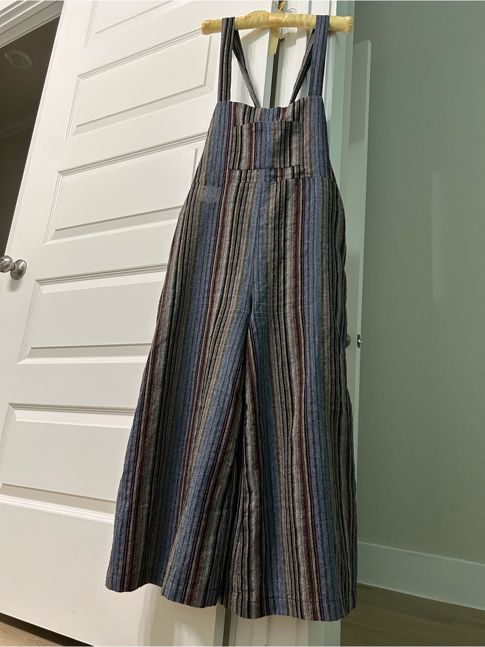 Blush Sz M, Striped Wide-Leg Jumpsuit - Picture 2 of 9